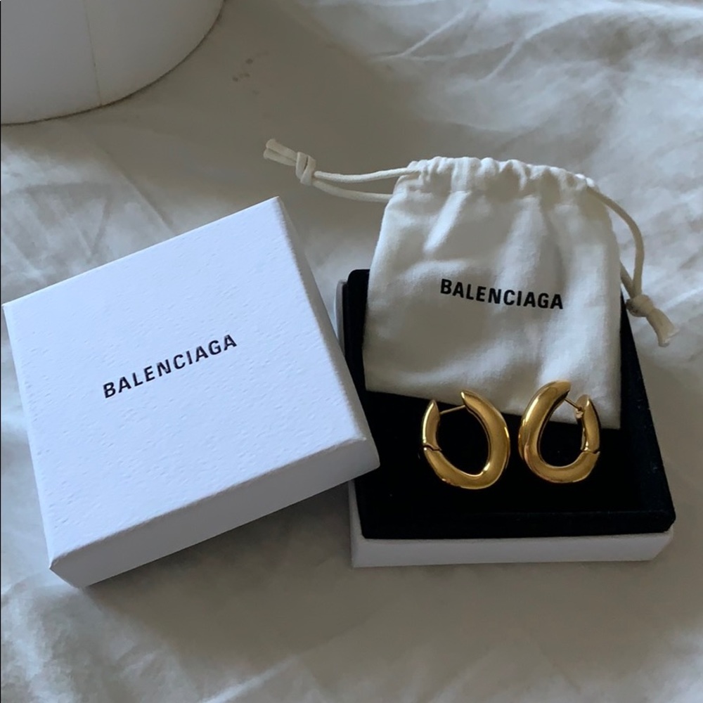 Balenciaga loop earrings